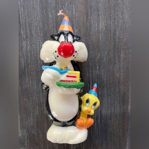 WARNER BROS looney Toons. 1995 Sylvester & Tweety candle